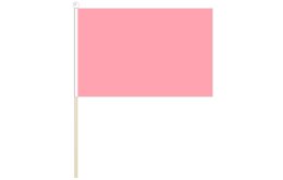 Pink flag 300 x 450mm | Pink hand waving stick flag Pink flag 300 x 450mm | Pink hand waving stick flag