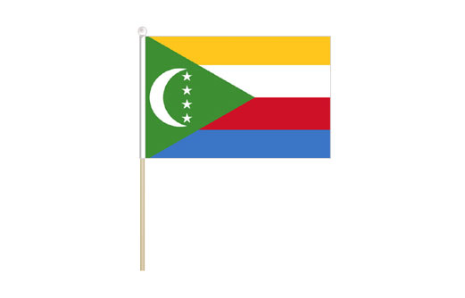 Comoros mini stick flag | Comoros mini desk flag