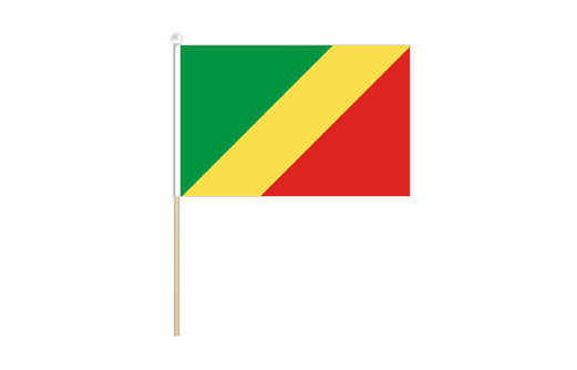 Congo Brazzaville mini stick flag | Congo Brazzaville mini flag
