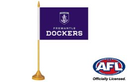 Fremantle Dockers desk flag 160 x 230 | Fremantle FC table flag Fremantle Dockers desk flag 160 x 230 | Fremantle FC table flag