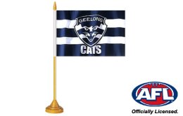 Geelong Cats desk flag 160 x 230 | Geelong Cats table flag Geelong Cats desk flag 160 x 230 | Geelong Cats table flag
