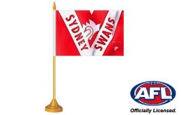 Sydney Swans desk flag 160 x 230 | Sydney Swans table flag Sydney Swans desk flag 160 x 230 | Sydney Swans table flag