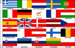 25 Euro Nation Harmony Day flag | 25 EU Nation school flag 25 Euro Nation Harmony Day flag | 25 EU Nation school flag