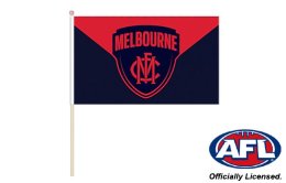 Melbourne Demons fan flag 300 x 500 | Demons hand waving flag Melbourne Demons fan flag 300 x 500 | Demons hand waving flag