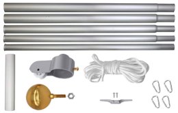 6mt 5 section in-ground aluminium flagpole kit 6mt 5 section in-ground aluminium flagpole kit