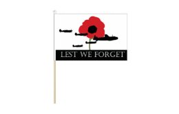 ANZAC Lest We Forget Air Force flag 150mm x 230mm ANZAC Lest We Forget Air Force flag 150mm x 230mm