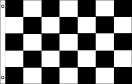 Black and white check flag 900 x 1500 with 2 eyelets Black and white check flag 900 x 1500 with 2 eyelets