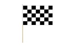 Black and white check stick flag 160 x 230 | Check racing flag Black and white check stick flag 160 x 230 | Check racing flag