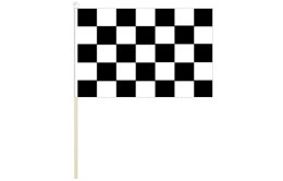 Black and white check stick flag 300 x 450 | Check stick flag Black and white check stick flag 300 x 450 | Check stick flag