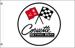 Corvette Stingray flag 900 x 1500 | Vette Stingray logo flag Corvette Stingray flag 900 x 1500 | Vette Stingray logo flag