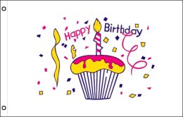 Happy Birthday Cupcake flag 900 x 1500 | Happy Birthday banner Happy Birthday Cupcake flag 900 x 1500 | Happy Birthday banner