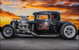 Hot Rod 01 | Norms Custom Exhaust hot rod mancave wall hanging Hot Rod 01 | Norms Custom Exhaust hot rod mancave wall hanging