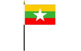 Myanmar flag 100 x 150 | Myanmar desk flag Myanmar flag 100 x 150 | Myanmar desk flag