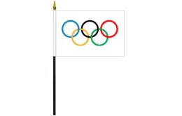 Olympic Games flag 100 x 150 | Olympic Games table flag 4''x6'' Olympic Games flag 100 x 150 | Olympic Games table flag 4''x6''
