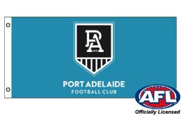 Port Adelaide FC flag 900 x 1800 | Port Adelaide flagpole flag Port Adelaide FC flag 900 x 1800 | Port Adelaide flagpole flag