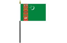 Turkmenistan flag 100 x 150 | Turkmenistan desk flag Turkmenistan flag 100 x 150 | Turkmenistan desk flag